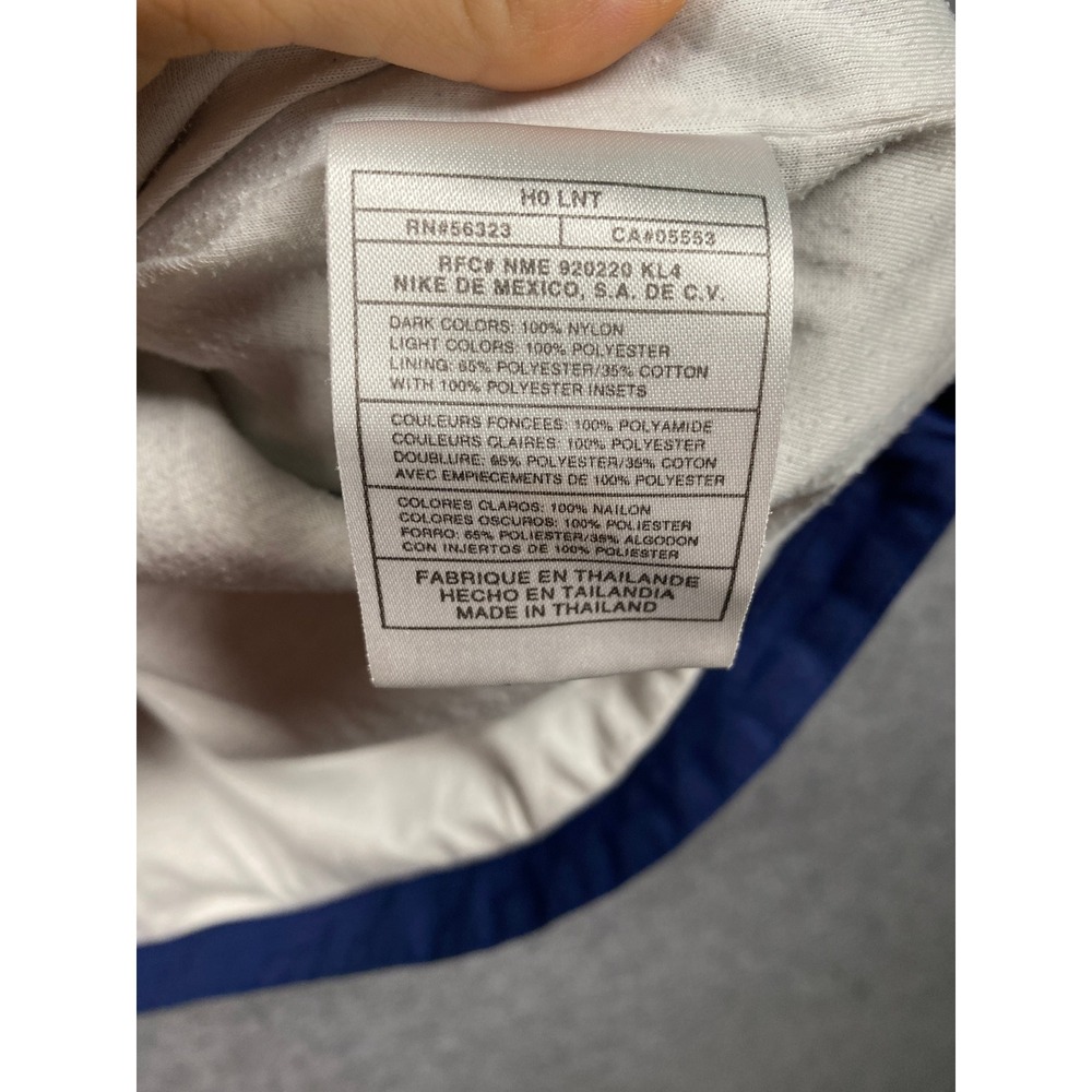 Nike Vintage Girls Large 12-14 Windbreaker Jacket Colorblock Teal Aqua Blue Zip - Picture 8 of 10